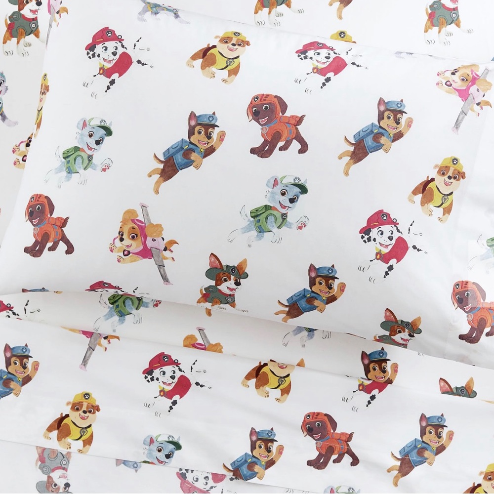 PAW Patrol™ Organic Full Sheet Set (Flat & Fitted) & Two Standard Pillowcases
